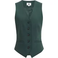 We fashion Colete verde escuro