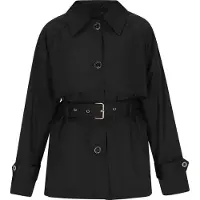 Faina Sobretudo meia-estação 'Outwear' preto