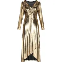 Faina Vestido de festa ouro