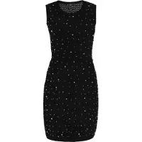 Faina Vestido preto / transparente