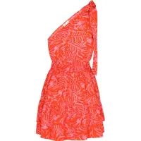 IZIA Vestido laranja / rosa