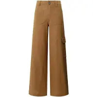Pepe Jeans para mulher. PL2100108 Calças Kira castanho (S), Marrom, Casual, Algodão