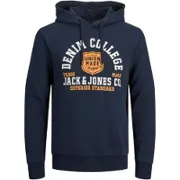 Jack & Jones Sweatshirt azul / laranja / branco