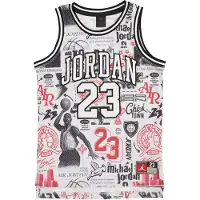 Jordan Camisola cinzento / vermelho / preto / branco