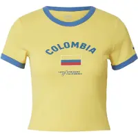 Levi's Camisa 'Colombia  Ringer Tee' azure / amarelo / vermelho / branco