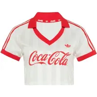 Adidas Originals Camisa 'ADIDAS X COCA-COLA CROPPED' vermelho / offwhite