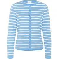 Saint tropez Casaco de malha azul claro / branco