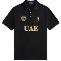 Ralph Lauren para homem. 710B20856001 Polo dos EAU Classic Fit preto (XL), Casual, Algodão, Manga curta