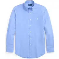 Ralph Lauren para homem. 710929349501 Camisa azul de popelina elástica Custom Fit (M), Casual, Algodão, Manga comprida