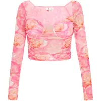 IZIA Top mistura de cores / rosa claro