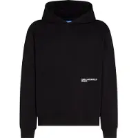 Karl lagerfeld JEANS Sweatshirt 'Karlism' preto / branco