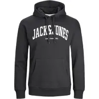 Jack & Jones Sweatshirt 'JJEJosh' preto / branco