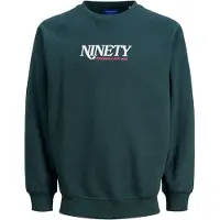 Jack & Jones Sweatshirt 'JORRedhook' verde escuro / vermelho / branco