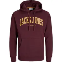 Jack & Jones Sweatshirt 'JJEJosh' caril / vermelho vinho