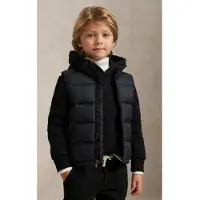 Ralph Lauren para menino. 322969863001 Colete de penas Gorham preto (6años= 124/134cm), Casual, Poliéster, moda infantil