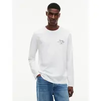 Tommy Hilfiger Camisa 'Logo Long Sleeve' vermelho / preto / branco