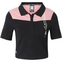 Dangerous DNGRS Camisa 'Zippy' cor-de-rosa / preto / branco