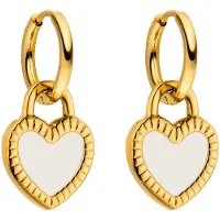 Purelei Brincos ' Heart Charm ' ouro