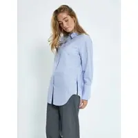 Minus Blusa 'Liora' azul claro / branco