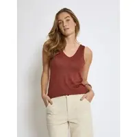 Minus Top 'Carli' vermelho ferrugem
