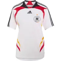 Adidas Camisola de futebol 'Deutschland 2007' amarelo / vermelho fogo / preto / branco