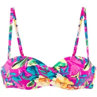 LASCANA Top de biquíni azul claro / amarelo / verde escuro / rosa