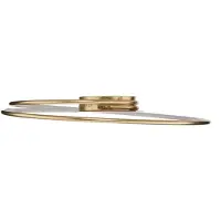 LINDBY Candeeiro de teto LED Joline, Ø 74 cm, dourado, metal