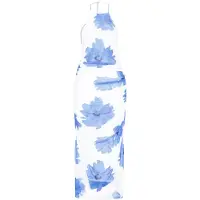 IZIA Vestido azul / branco