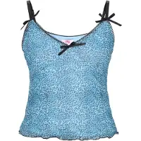 Mymo Top turquesa / preto