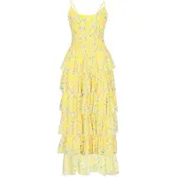 IZIA Vestido turquesa / amarelo