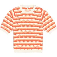 Garcia Pullover lagosta / laranja claro / branco