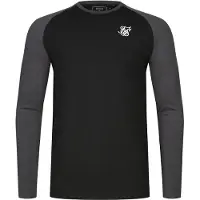 SikSilk Camisa grafite / preto