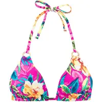 LASCANA Top de biquíni azul / verde / laranja / rosa