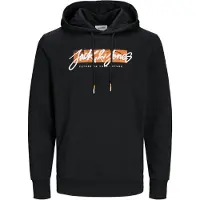 Jack & Jones Sweatshirt 'JJTiley' laranja / preto / branco