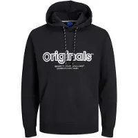 Jack & Jones Sweatshirt 'JORLakewood' preto / branco
