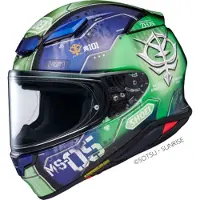 Shoei NXR 2 Zaku I TC-11 Capacete Integral Azul/Verde 2XS