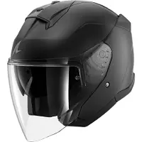 Shark Skwal Jet Em branco capacete aberto Mate/Preto S unissexo