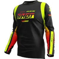 Shot Race Gear Camisa De Manga Comprida Devo Block