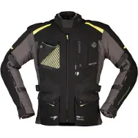 Modeka De Tecido Talismen Casaco Preto/Cinzento/Amarelo 3XL