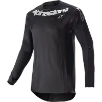 Alpinestars Arco Techstar MX Jersey Preto/Prateado L homens