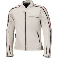 Held Brixham 52420 Casaco de cabedal Cinzento/Vermelho 48