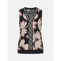 KOROSHI Camisa bege / rosa escurecido / preto