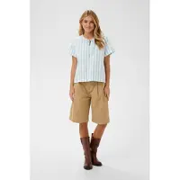 Saint tropez Blusa 'Zalinda' creme / azul claro