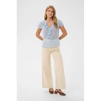 Saint tropez Blusa 'SZRachil' azul claro / branco