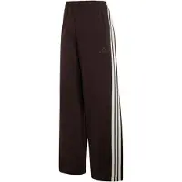 Adidas Calças de desporto 'KIT 3-Stripes Wide' chocolate / branco