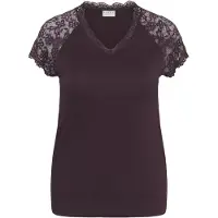 KAFFE CURVE Blusa 'KCCarli' roxo escuro