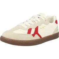 Pepe Jeans para homem. PMS000032 Sapatilhas Ball Natural branco sujo (41), Tecido, Plano, Cordão, Casual