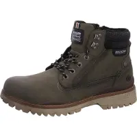 Dockers Botas com atacadores oliveira / mosqueado preto