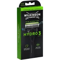 Wilkinson Hydro 3 Black Edition razor + 1 head