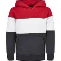 Urban Classics Sweatshirt navy / vermelho fogo / branco